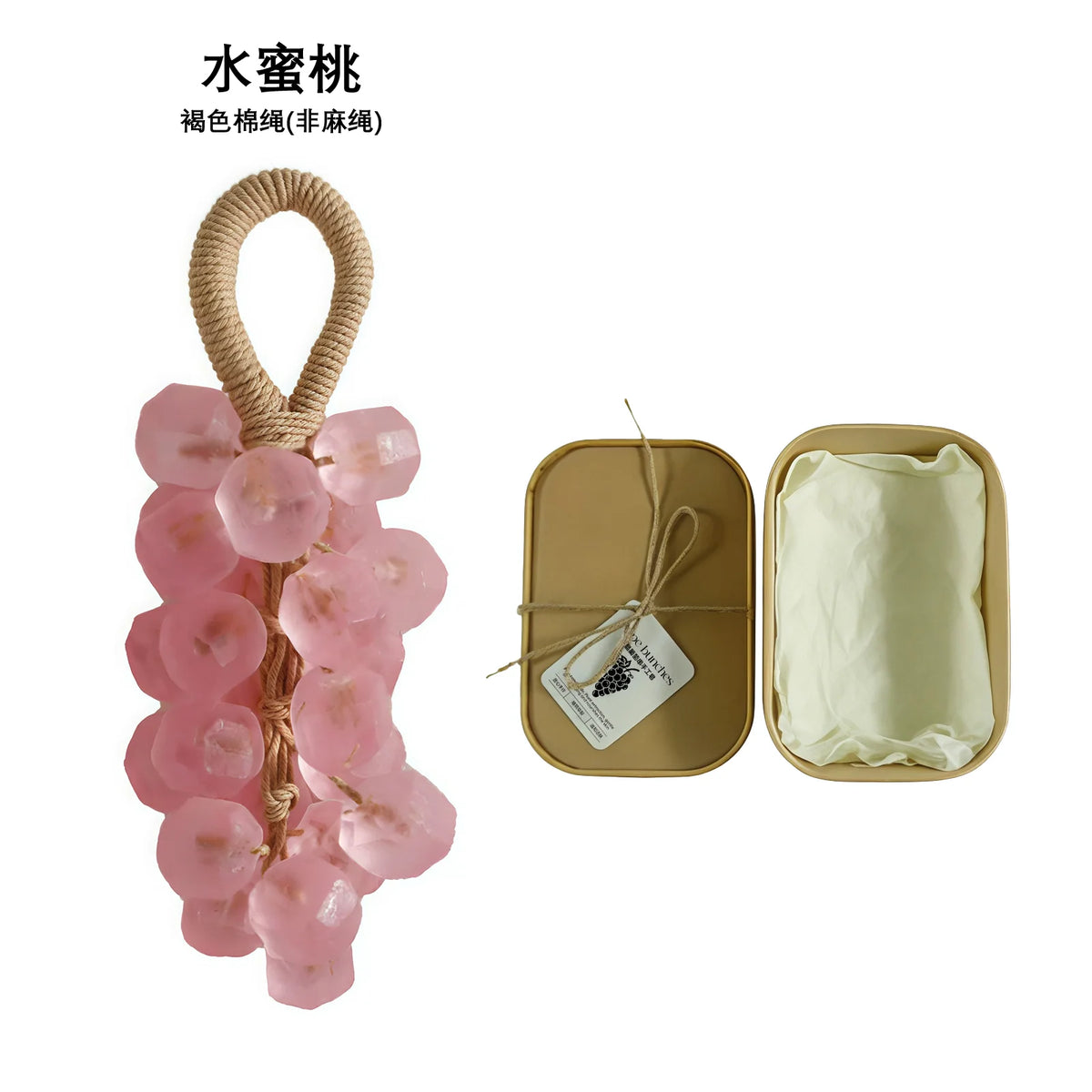 Grape Hand Soap Deep Clean Remove Dirt Moisturize Hand Body Repair Smooth Texture Dry Skin Exquisitely Handcrafted Crystal Soap