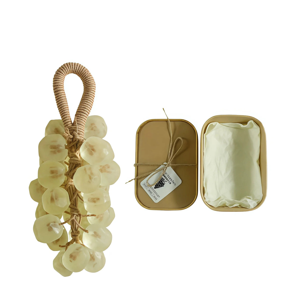 Grape Bunches Soap Bar Bath Cleaning Moisturize Hand Body Washing Remove Dirt Crystal Transparent Handmade Scented Soap Gift Box