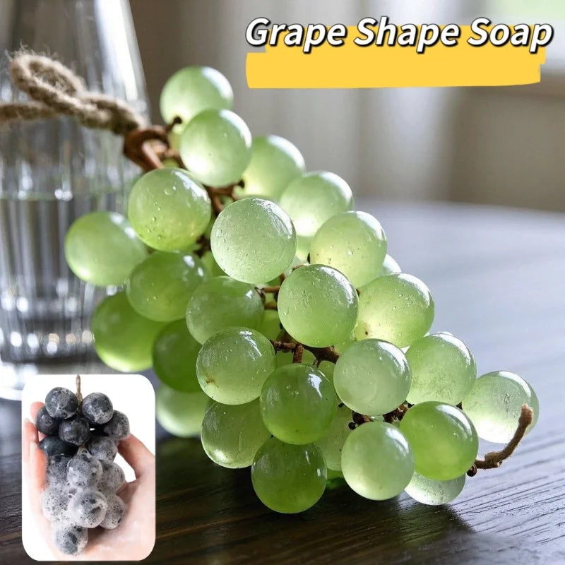 Grape Handmade Crystal Soap Natural DIY Grape Soap Fruit Aroma Scented Soap Gift For Home Fragrance Friend Gift With Box