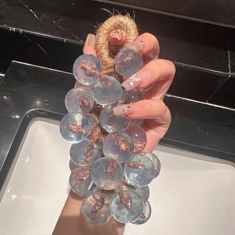 DIY Handmade Soap Crystal Grape Transparent String Simulated Handmade Soap New Style Transparent Soap Crystal Grape Soap
